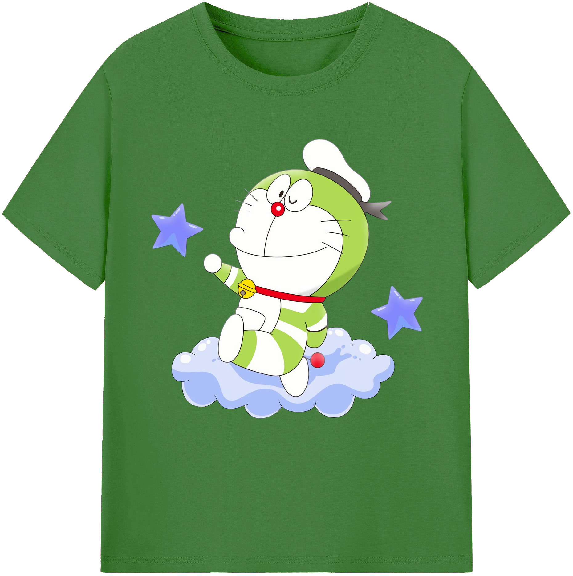（画像用） ドラえもん Doraemon レディースカジュアルプリントTシャツ（綿100％）